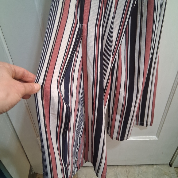 Monteau Pink and Black Striped Jumpsuit - Picture 4 of 10